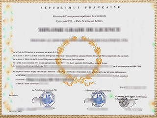 Université PSL degree