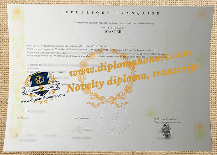 Université Paris 7 diploma