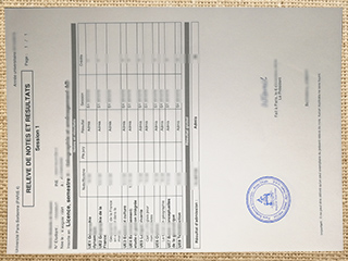 Université Paris 4 transcript