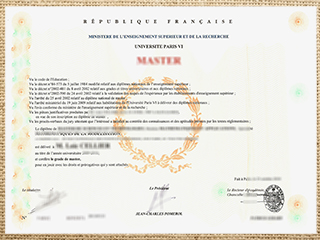Université Paris VI degree