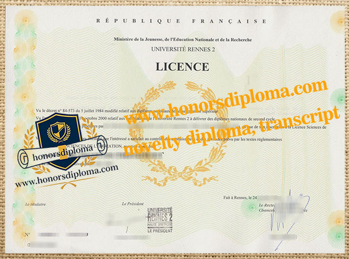 Université Rennes 2 diploma