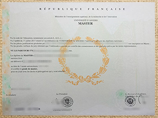 Université d'Angers degree
