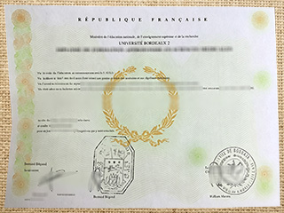 Université de Bordeaux 2 diploma
