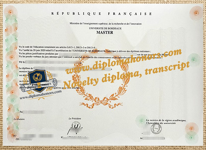 Université de Bordeaux diploma