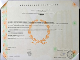 Université de Bourgogne diploma