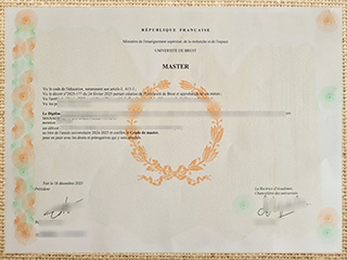 Université de Brest diploma