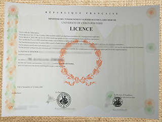 Université de Cergy-Pontoise degree