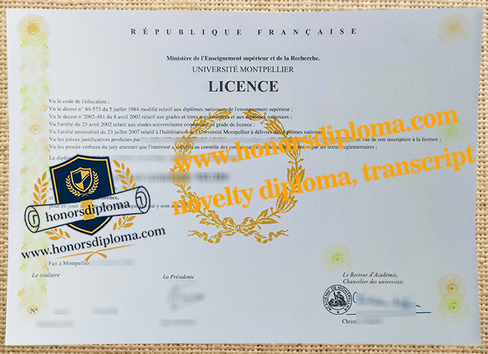 Université de Montpellier diploma