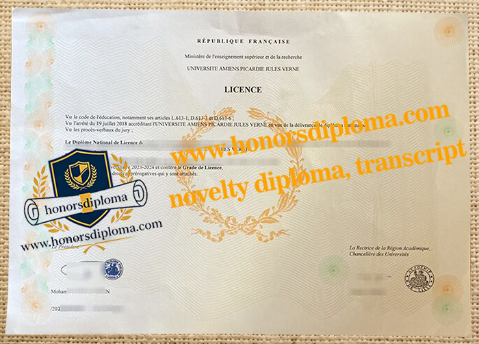 Université de Picardie Jules-Verne diploma