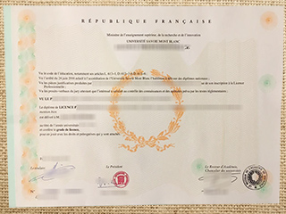 Université de Savoie degree
