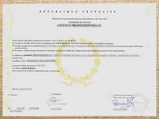 Université de Toulon degree