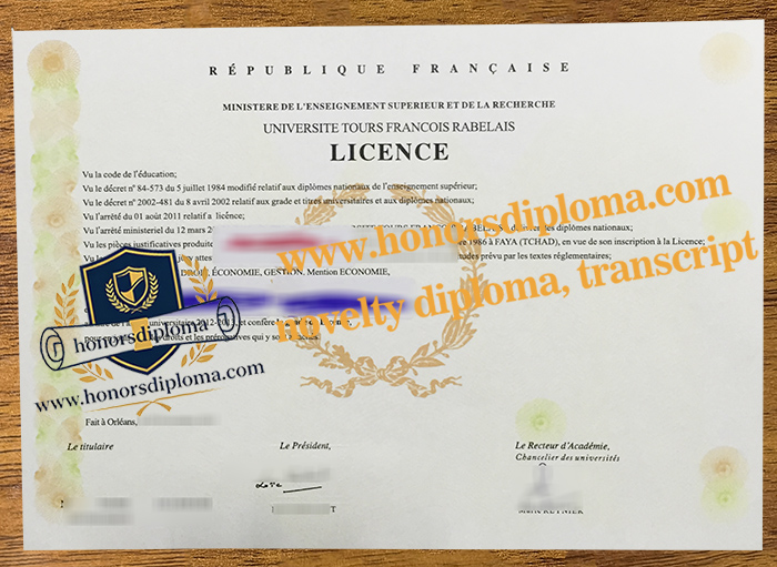 Université de Tours diploma