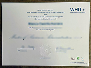 WHU-Otto Beisheim School of Management degree