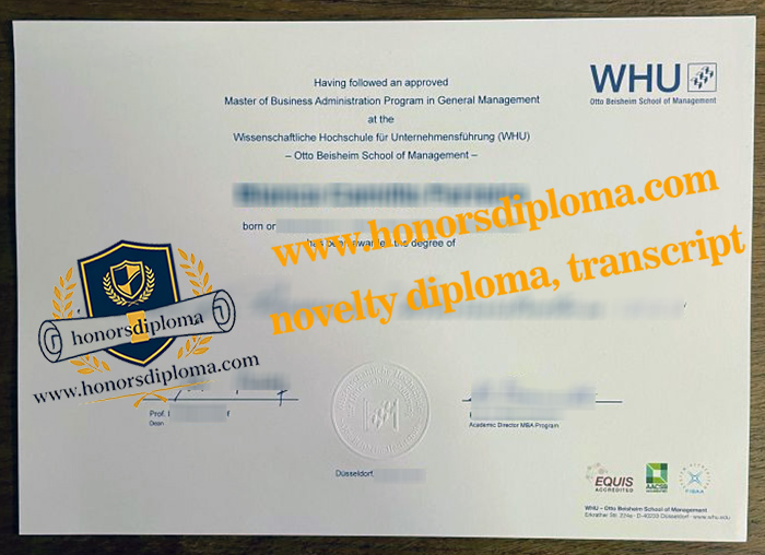 WHU-Otto Beisheim School of Management diploma