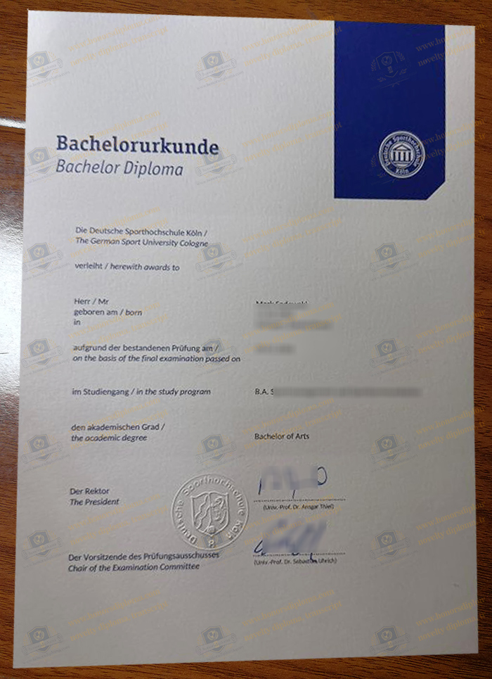 Deutsche Sporthochschule Köln diploma