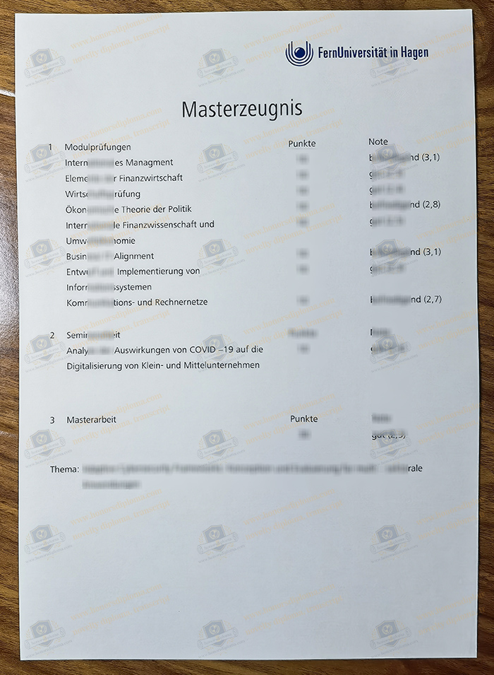 FernUniversität in Hagen transcript