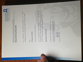 Goethe-Universität Frankfurt degree