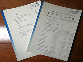 Goethe-Universität Frankfurt zeugnis