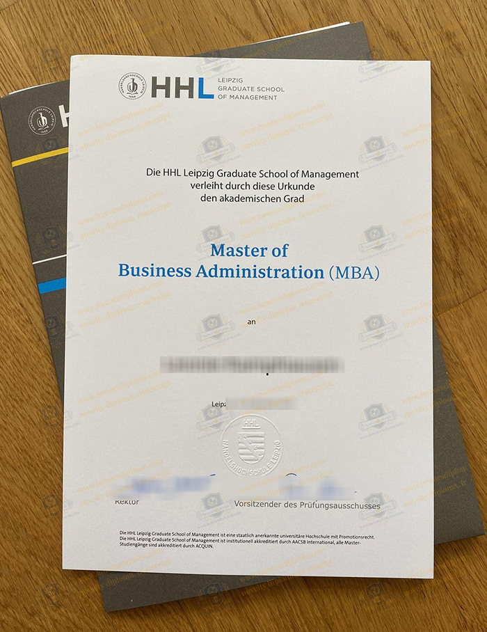 HHL Leipzig Graduate School of Management diploma