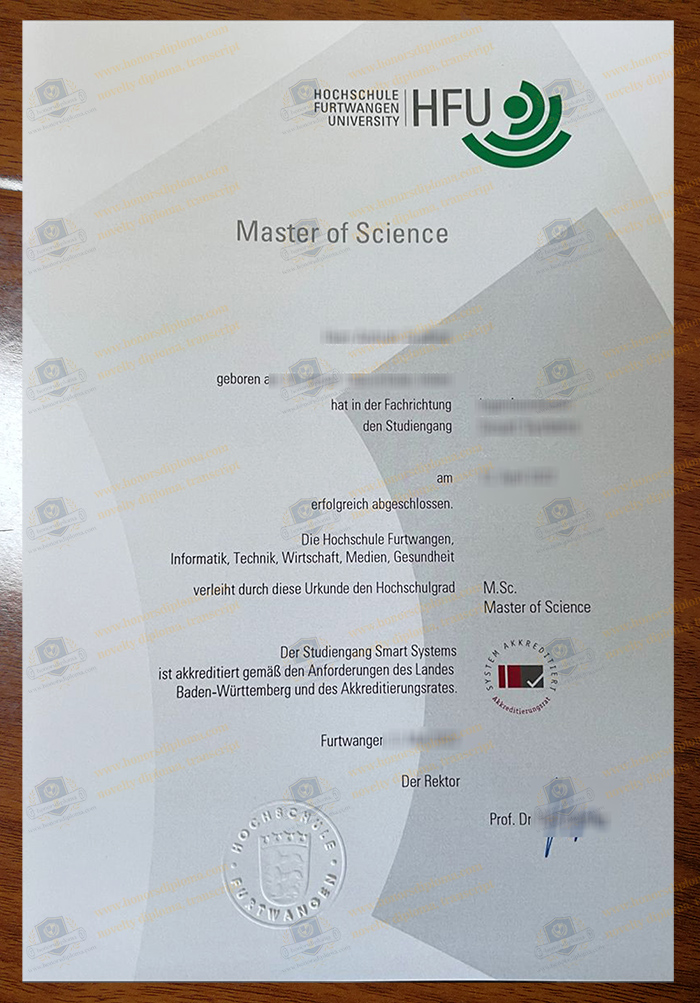 Hochschule Furtwangen University diploma