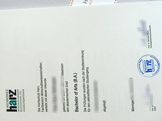 Hochschule Harz degree