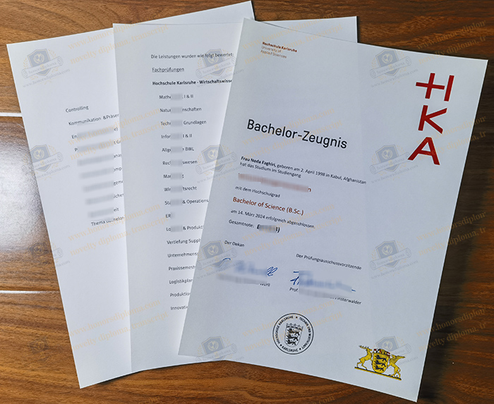Hochschule Karlsruhe transcript