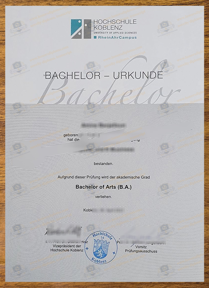 Hochschule Koblenz diploma
