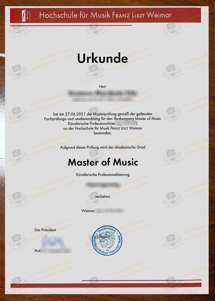 Hochschule für Musik Freiburg diploma