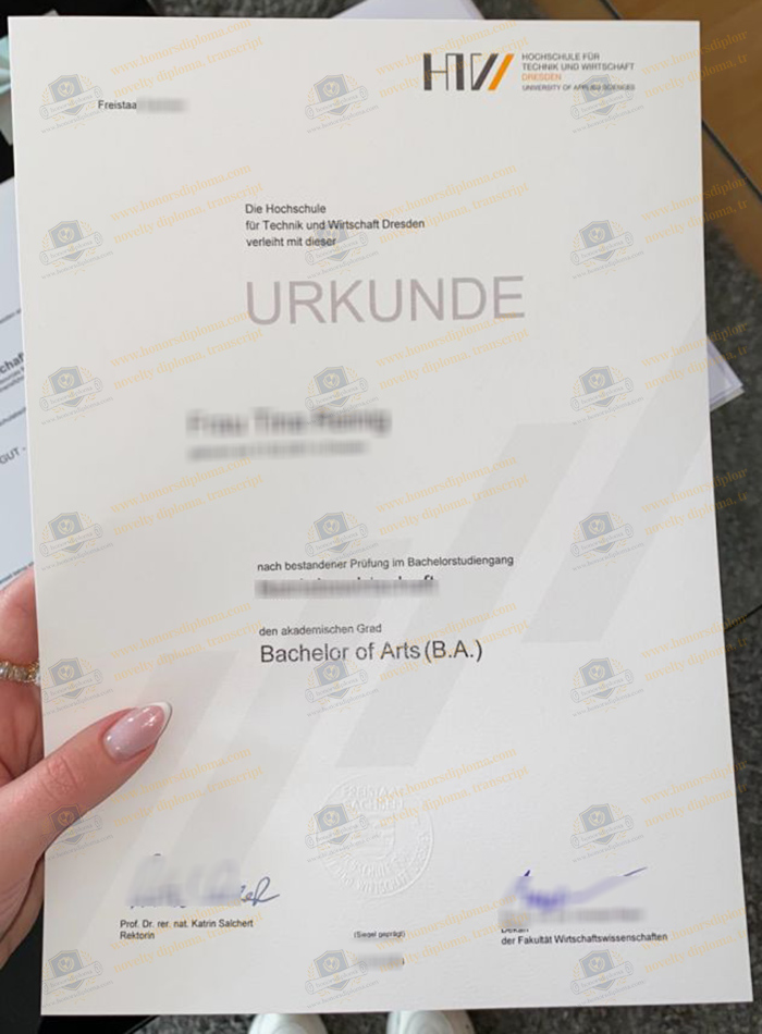 Hochschulefür Technik und Wirtschaft Dresden diploma