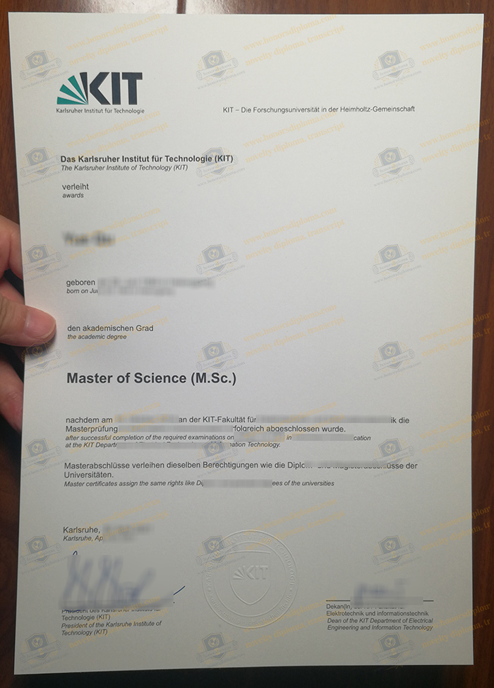 Karlsruher Institut für Technologie diploma