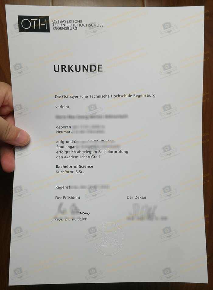 OTH Regensburg diploma