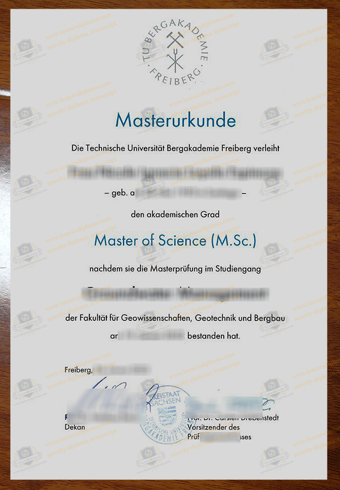 TU Bergakademie Freiberg diploma