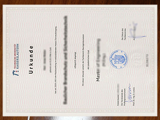 Technische Universität Kaiserslautern degree
