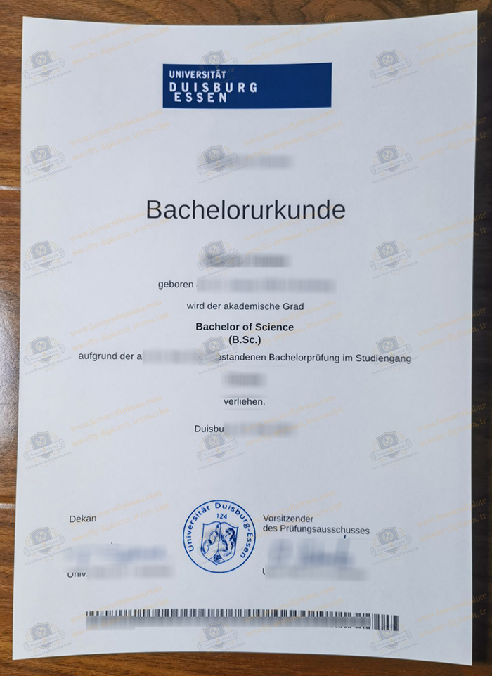 Universität Duisburg-Essen diploma