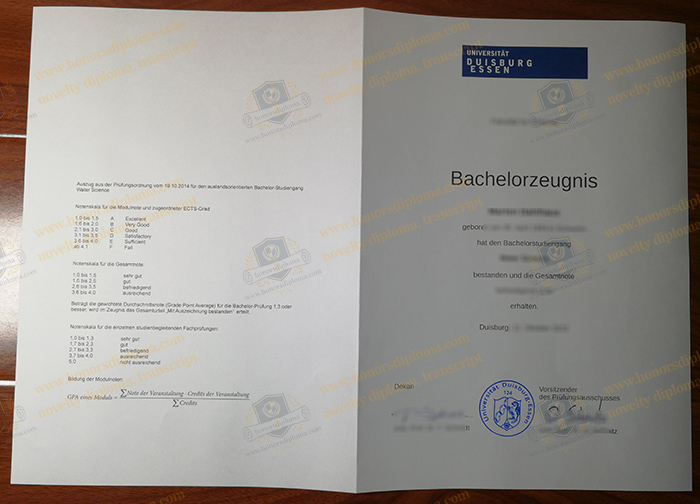 Universität Duisburg-Essen transcript