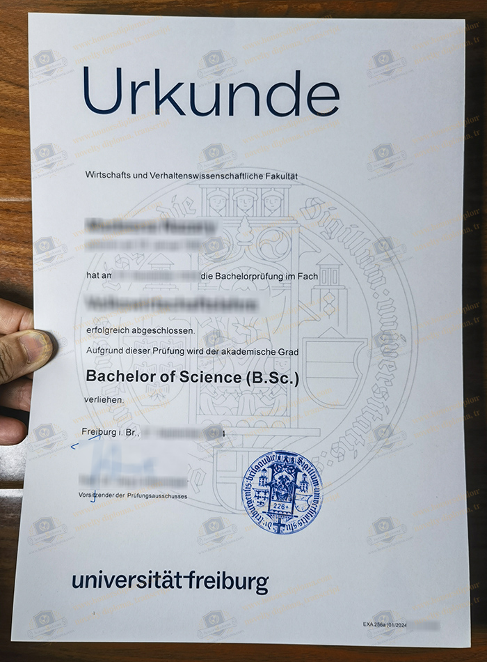 Universität Freiburg diploma