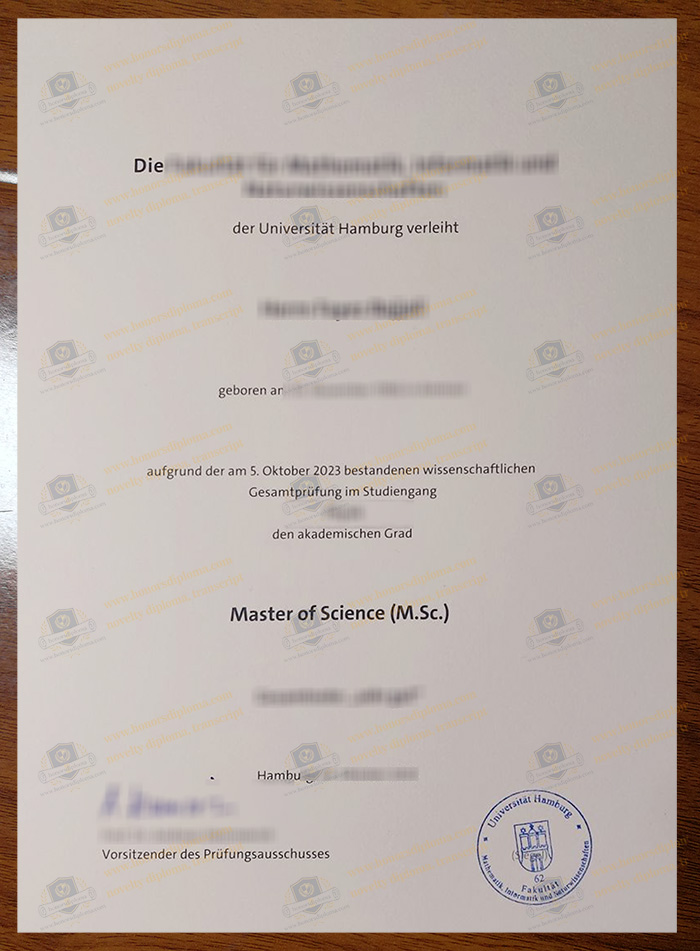 Universität Hamburg diploma