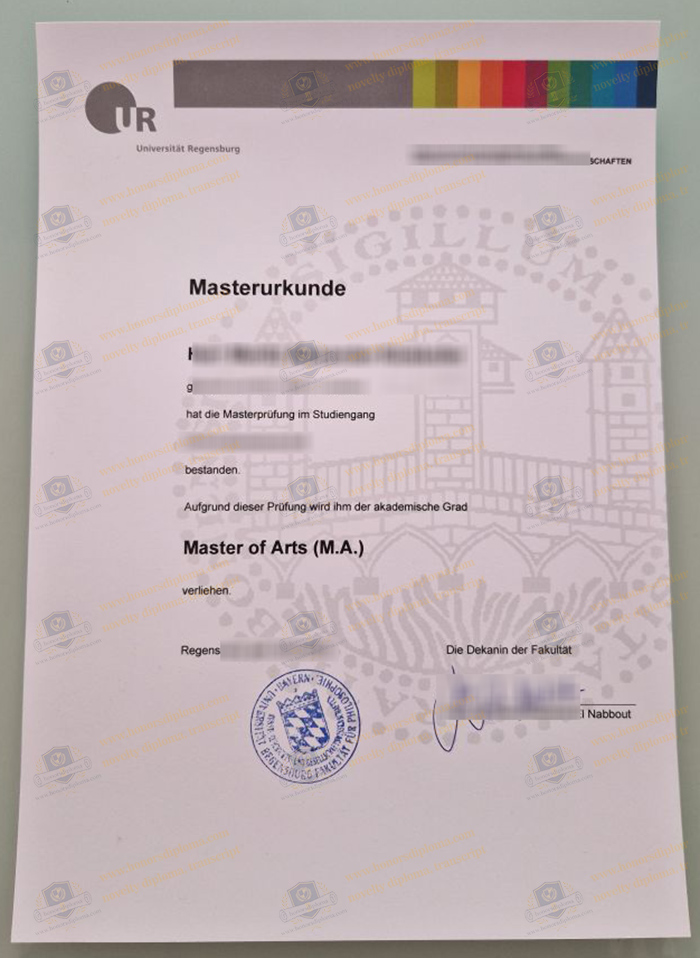 Universität Regensburg diploma