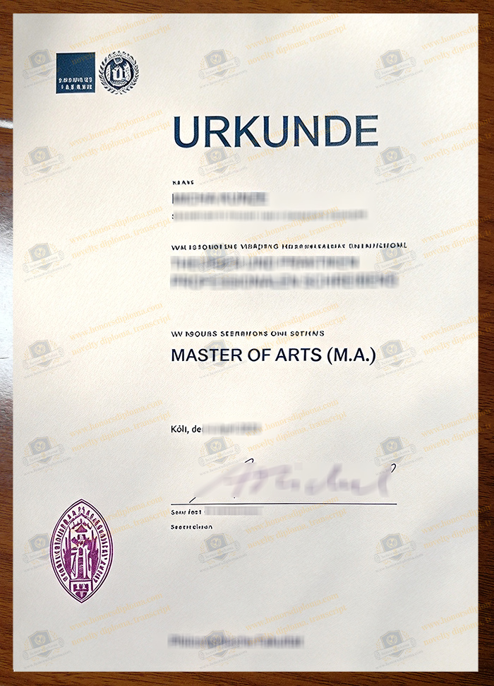 Universität zu Köln diploma