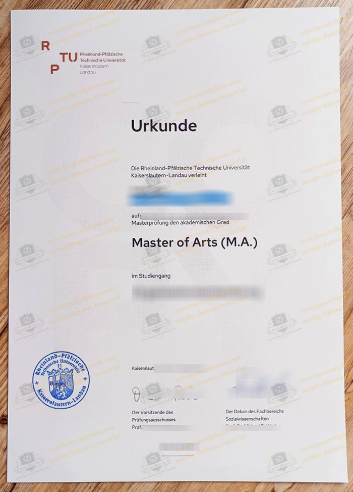 University of Kaiserslautern-Landau diploma