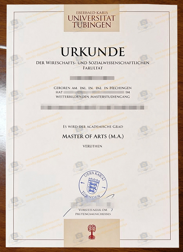 Universität Tübingen diploma